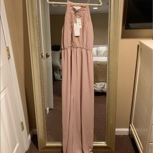 Wayf front slit maxi